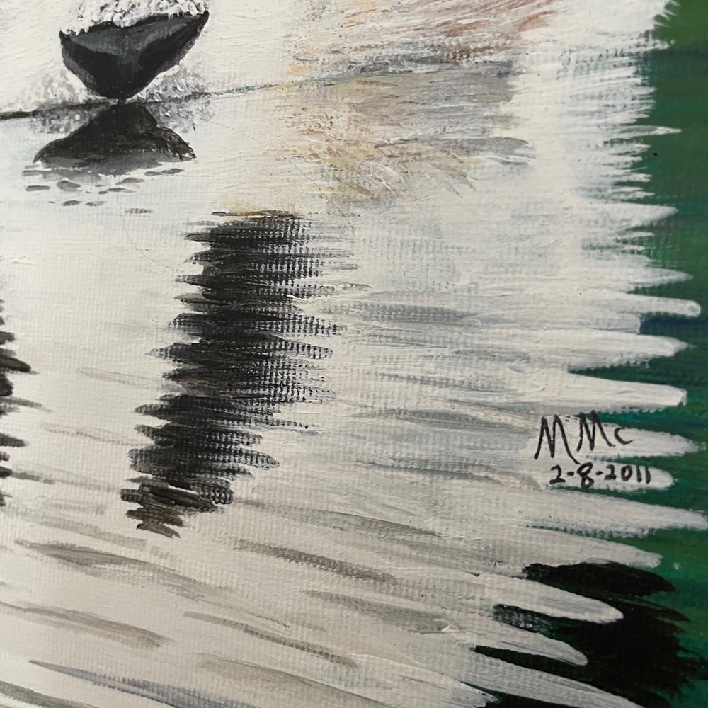 Original Oil Panda Painting - Picture 4 of 7